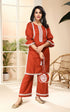 BROWN KURTA/PANT WITH POTLI